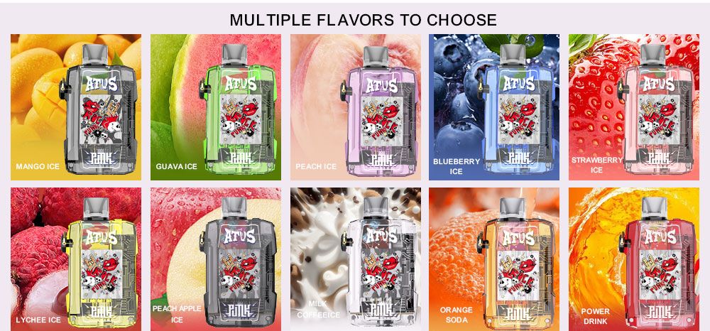 DE012 New York NY USA 7000 Puffs Disposable Vapes with rechargeable and adjustable airflow ATVS Vape