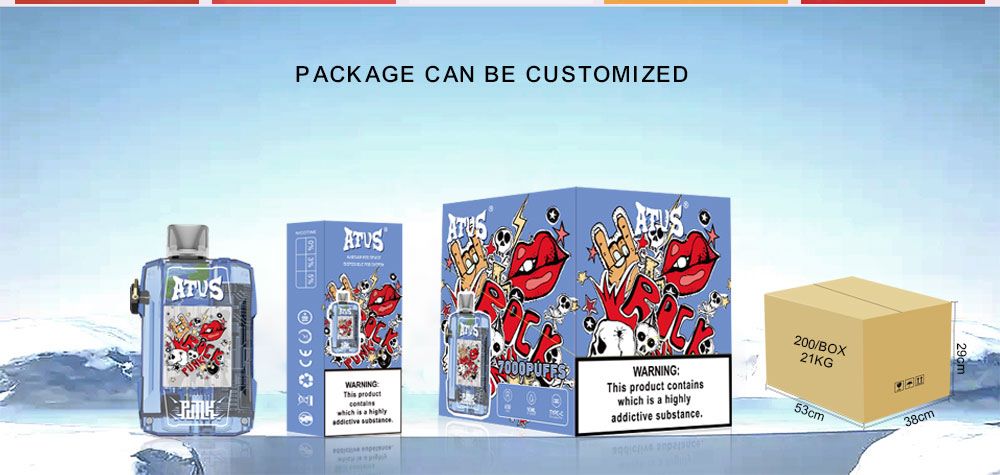 DE012 New York NY USA 7000 Puffs Disposable Vapes with rechargeable and adjustable airflow ATVS Vape