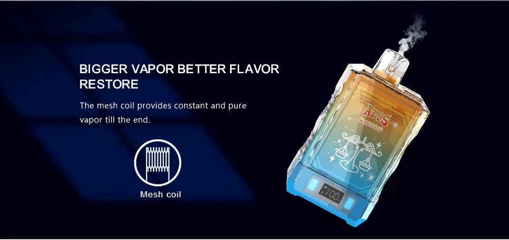 DE015 New York NY USA 18000 Puffs Disposable Vape with LED display screen and adjustable airflow rechargeable ATVS Vape