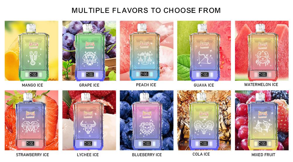 DE015 New York NY USA 18000 Puffs Disposable Vape with LED display screen and adjustable airflow rechargeable ATVS Vape