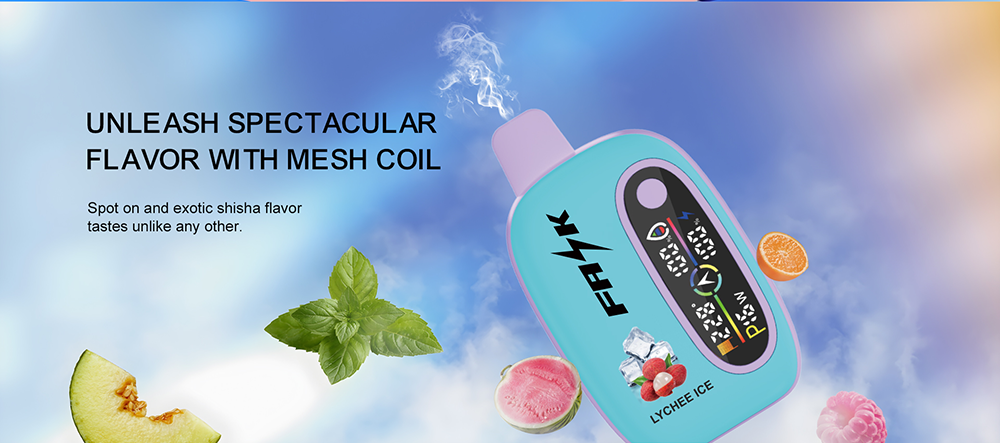 DE016 New York NY USA 25000 Puffs Disposable Vape with LED display screen and adjustable airflow rechargeable
