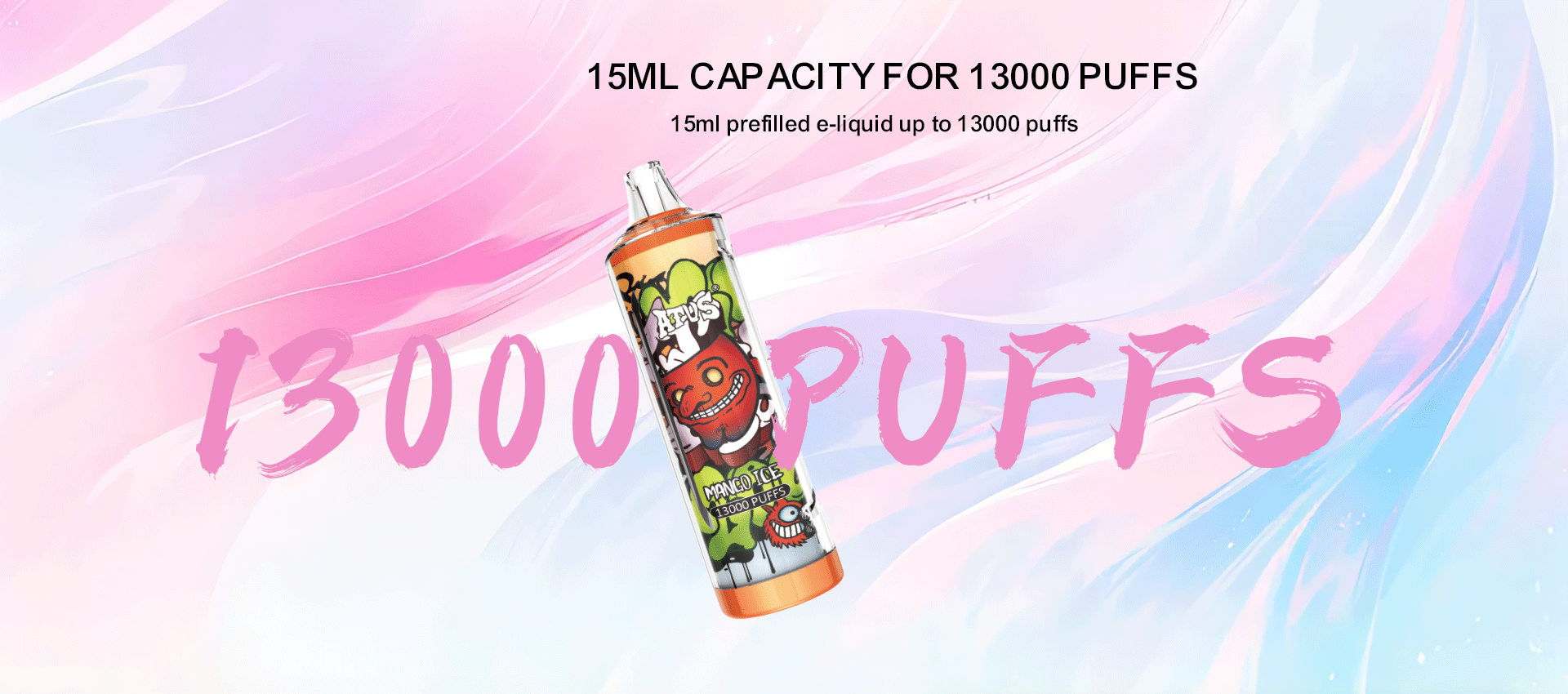 DE018 New York NY USA 13000 Puffs Disposable Vape with rechargeable ATVS Vape