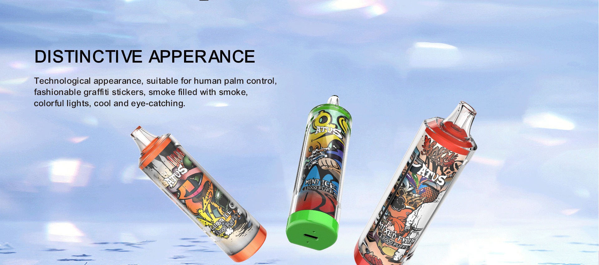 DE018 New York NY USA 13000 Puffs Disposable Vape with rechargeable ATVS Vape
