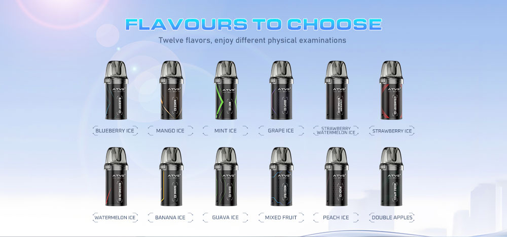 DE020 New York NY USA Refillable Pod Kit System Device with Adjustable Airflow MTL RDL ATVS Vape