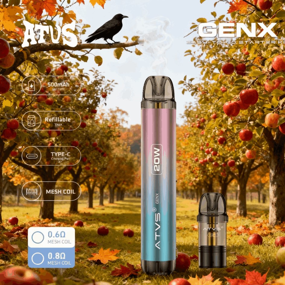 DE020 New York NY USA Refillable Pod Kit System Device with Adjustable Airflow MTL RDL ATVS Vape