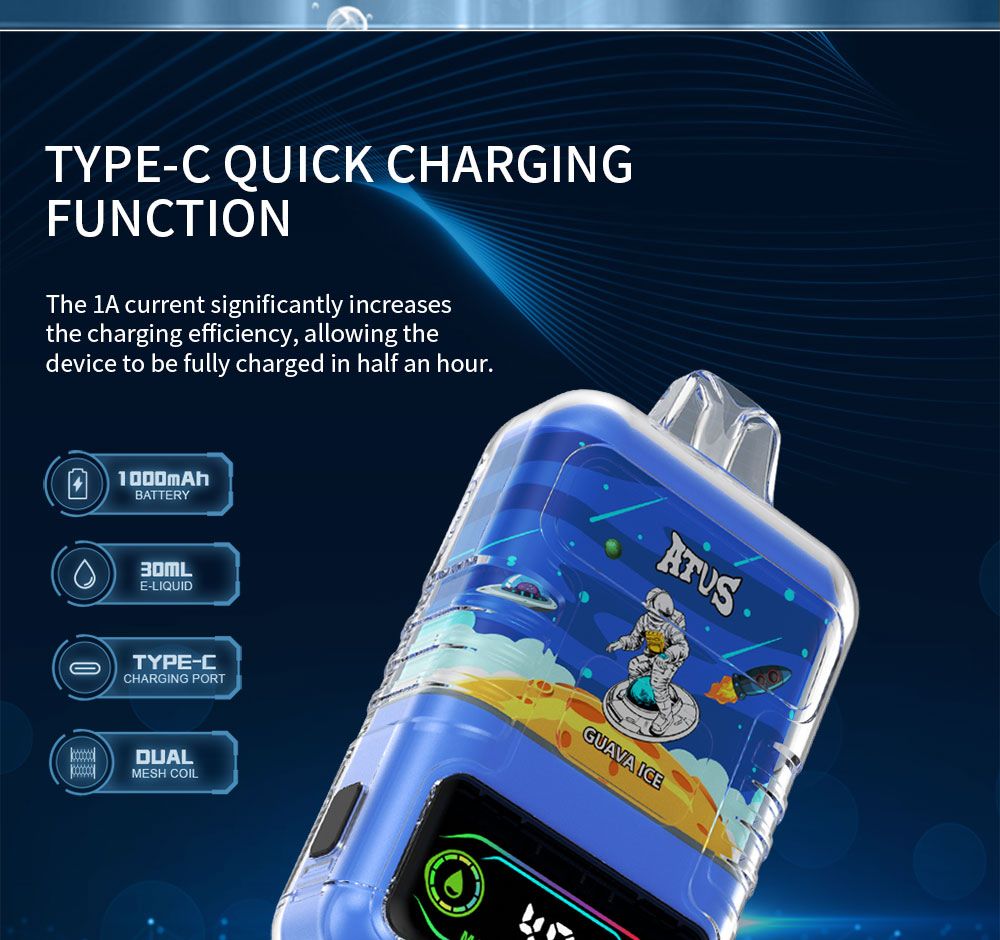 DE021 New York NY USA 30000 Puffs Disposable Vape with LED display screen and adjustable airflow MTL DTL