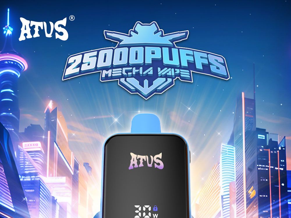 DE022 New York NY USA 25000 Puffs Disposable Vape with Full screen rechargeable and adjustable airflow ATVS Vape