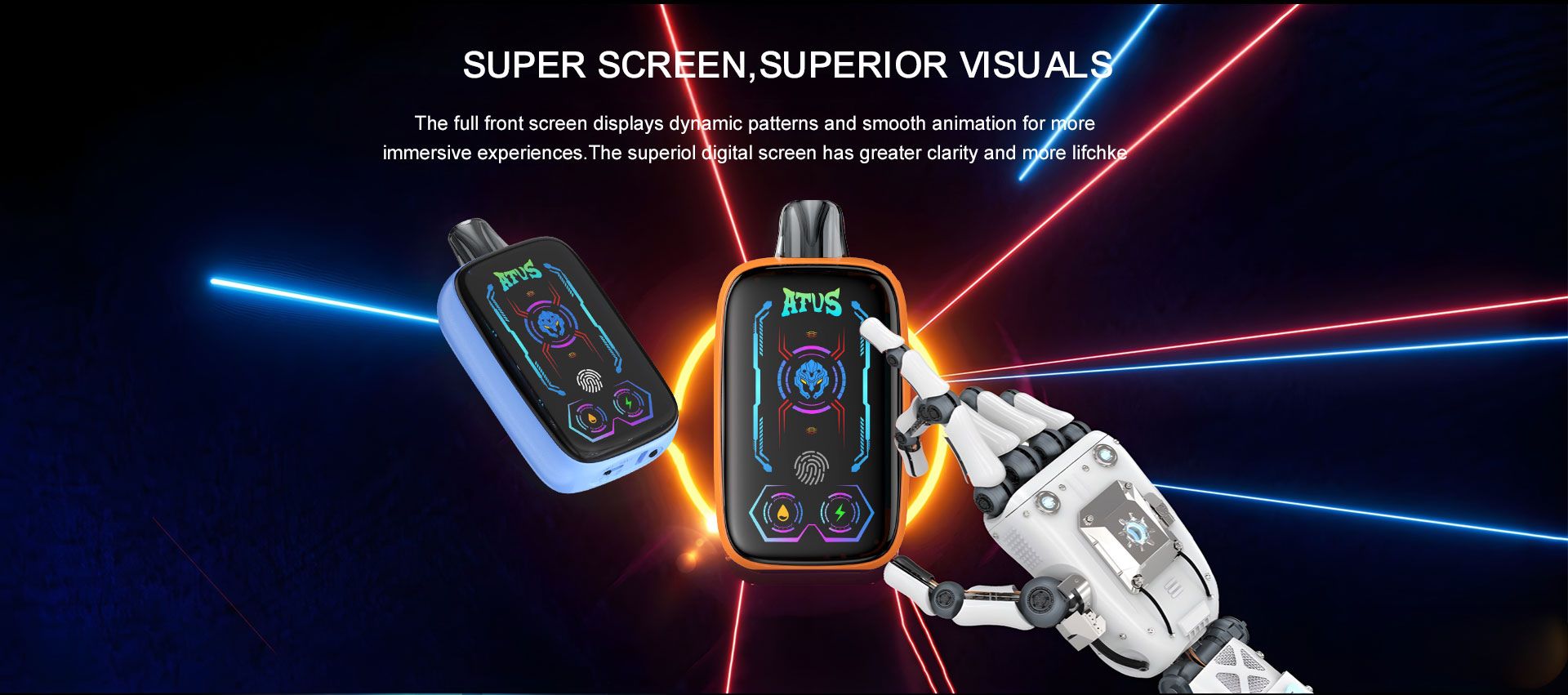 DE023 New York NY USA 40000 Puffs Disposable Vape with Full screen rechargeable and adjustable airflow ATVS Vape