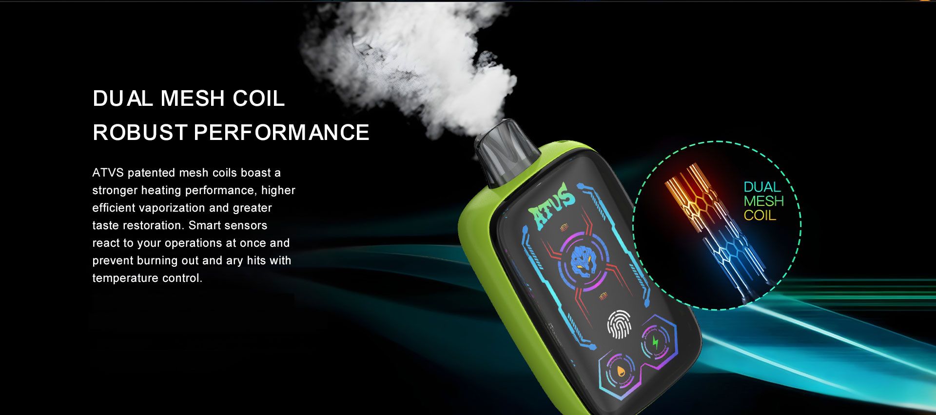 DE023 New York NY USA 40000 Puffs Disposable Vape with Full screen rechargeable and adjustable airflow ATVS Vape