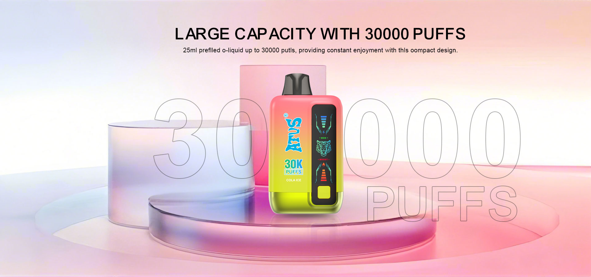DE026 New York NY USA 30000 Puffs Disposable Vape with LED display screen and adjustable airflow ATVS Vape
