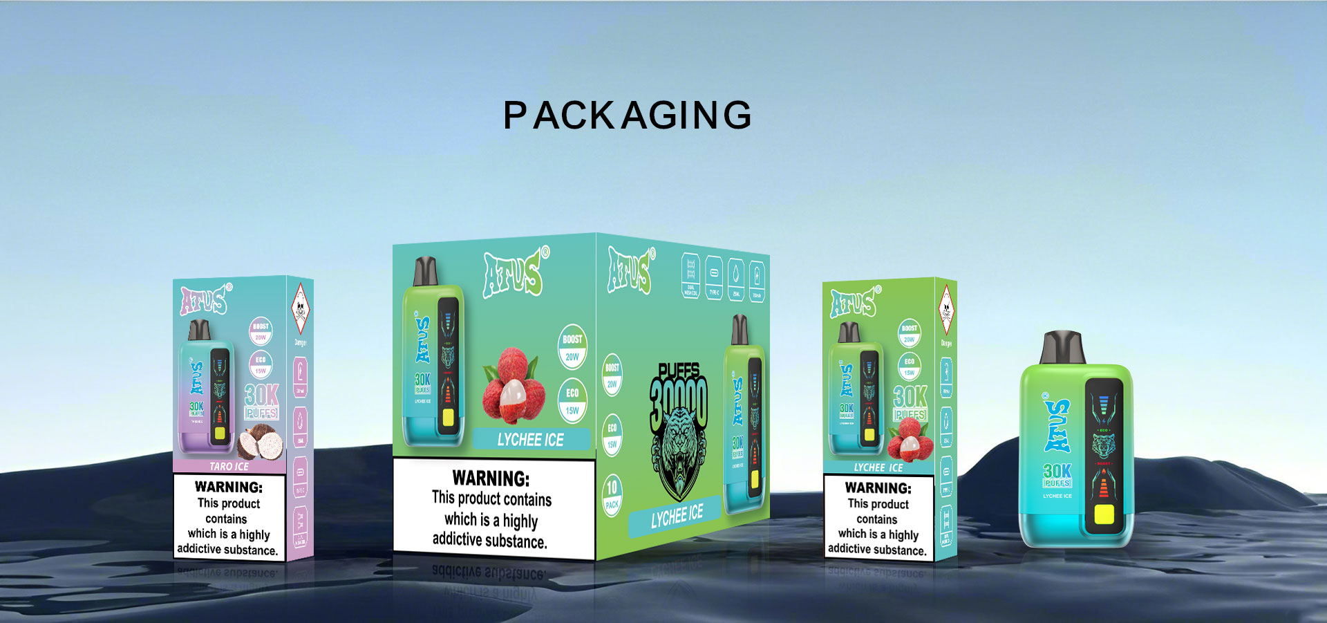DE026 New York NY USA 30000 Puffs Disposable Vape with LED display screen and adjustable airflow ATVS Vape